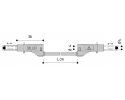 ELECTRO PJP - PVC LEAD MSF/MSF 0,75mm2 50cm GREY 2210/600V