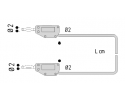 ELECTRO PJP - PVC LEAD MF 2mm/MF 2mm 0,40mm2 50cm GREEN 214