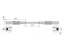 ELECTRO PJP - CORDON PVC MS/MS 2,50mm2 50cm ROUGE 2317-IEC