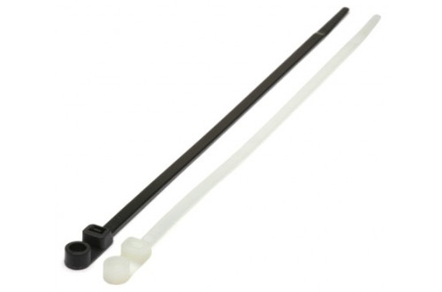  - 300x4.8mm NATURAL SCREW MOUNT CABLE TIES  x100