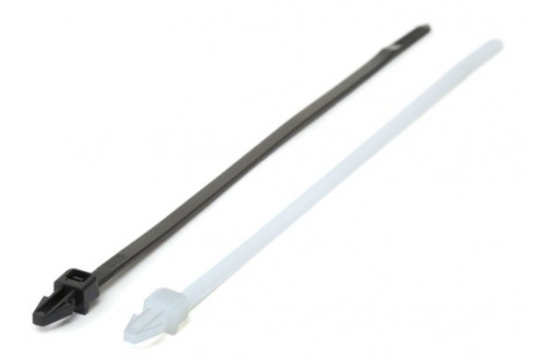  - 200x4.8mm NATURAL PUSH MOUNT CABLE TIES  x100