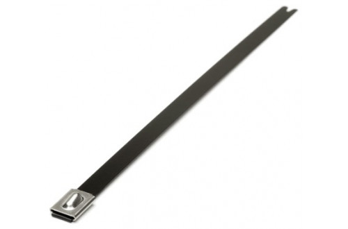  - 840x4.6mm POLYESTER COATED STAINLESS STEEL CABLE TIES  x100