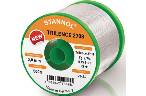 STANNOL - SOLDER WIRE FLOWTIN TC Sn99,3Cu0,7 Trilence 2708 2,7% (0,8mm-100g)