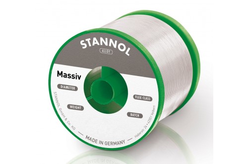 STANNOL - SOLDER WIRE TSC Sn95,5Ag3,8Cu0,7 MASSIVE (2,0mm-4kg)