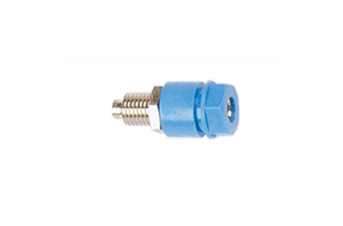 ELECTRO PJP - INSULATED SOCKET 4mm - UNSCREWED NUT - BLUE - 3230-I