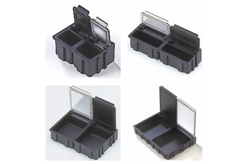  - SMD BOX CONDUCTIVE BLACK WITH CONDUCTIVE BLACK LID 16x12x15mm N1-6-6-10-10