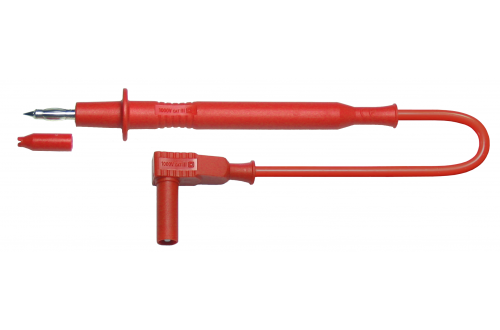 ELECTRO PJP - PVC TEST LEAD D4 + D4 MLS 1,50mm2 100cm RED 4415-D4-IEC