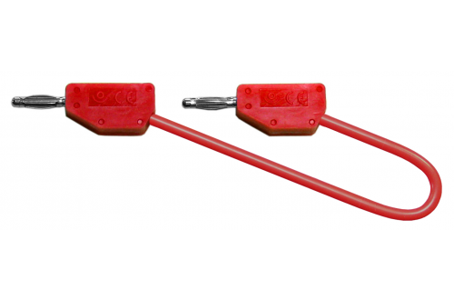 ELECTRO PJP - PVC LEAD MF 2mm/MF 2mm 0,40mm2 10cm RED 214