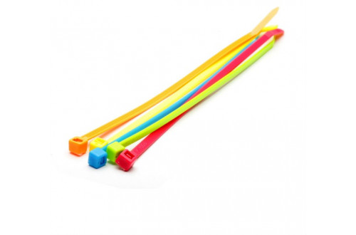  - 370x4.8mm FLUORESCENT GREEN CABLE TIES  x100